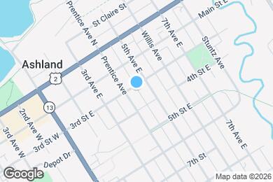 Map image of the property - 408 3rd St E