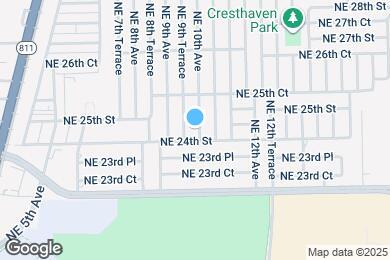 Map image of the property - 2411 NE 10th Ave