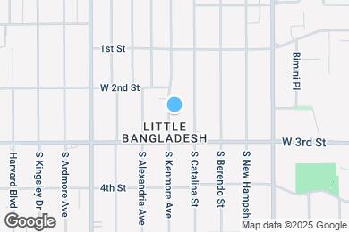 Map image of the property - 238 S Kenmore Ave