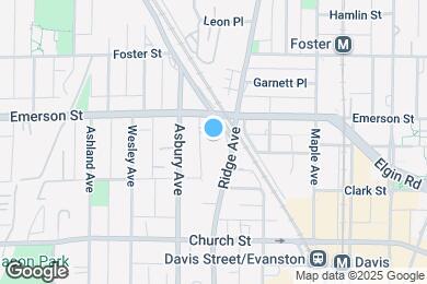 Map image of the property - 1834 Ridge Ave