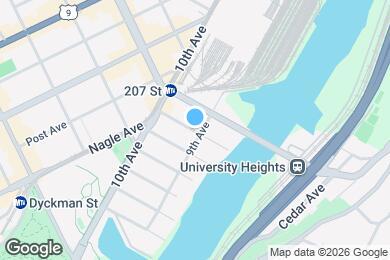 Map image of the property - 405 W 206th St