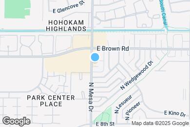 Map image of the property - 1041 N Mesa Dr
