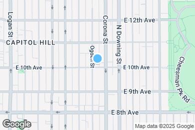 Map image of the property - 1015 E 10th Ave
