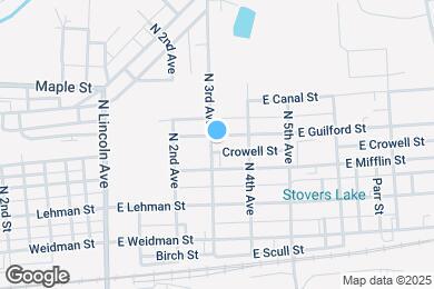 Map image of the property - 330 E Guilford St