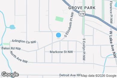 Map image of the property - 1911 Baker Rd NW
