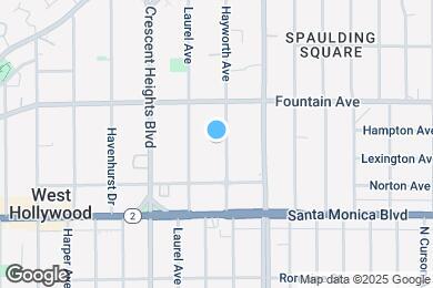 Map image of the property - 1245 N Hayworth Ave