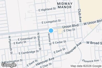 Map image of the property - 905 Tacoma St