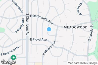 Map image of the property - 15661 E Eldorado Dr