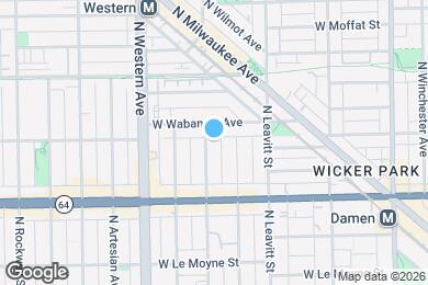 Map image of the property - 1659 N Oakley Ave