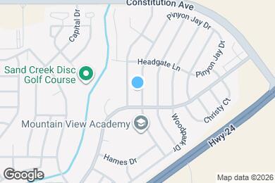 Map image of the property - 2060 Pinyon Jay Dr