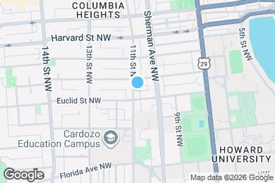Map image of the property - 2609 11th St NW