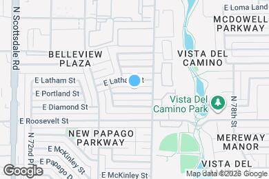 Map image of the property - 7520 E Portland St