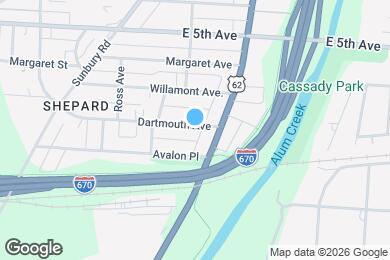 Map image of the property - 2251 Dartmouth Ave