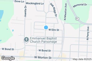 Map image of the property - 904 N Bush Ave