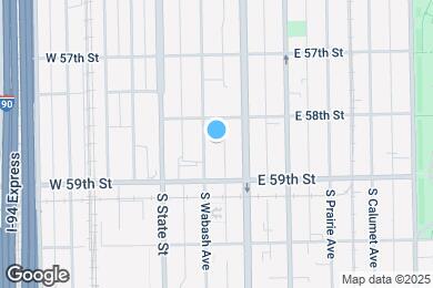 Map image of the property - 5823 S Wabash Ave