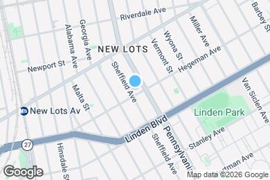 Map image of the property - 521 Hegeman Ave