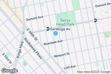 Map image of the property - 819 Saratoga Ave