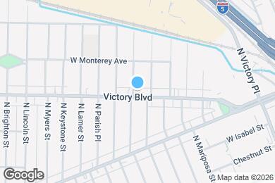 Map image of the property - 1613 W Victory Blvd