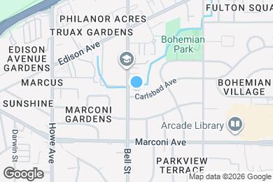 Map image of the property - 2305 Carlsbad Ave