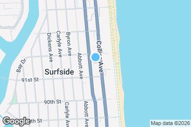 Map image of the property - 9156 Collins Ave