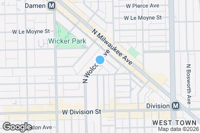 Map image of the property - 1349 N Wolcott Ave