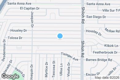 Map image of the property - 2614 Tolosa Dr