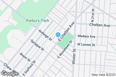 Map image of the property - 1115 E Chelten Ave