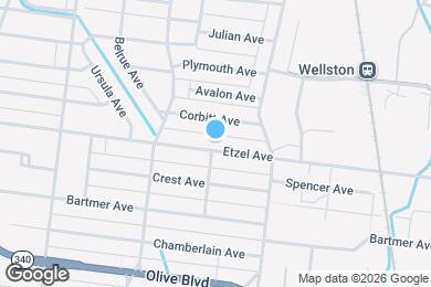 Map image of the property - 6543 Etzel Ave