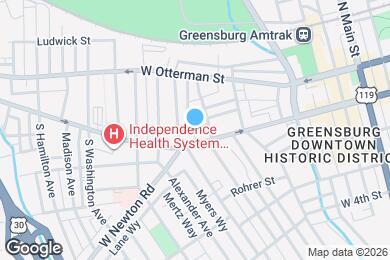 Map image of the property - 415 W Pittsburgh St