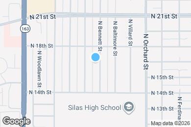 Map image of the property - 1446 N Bennett St