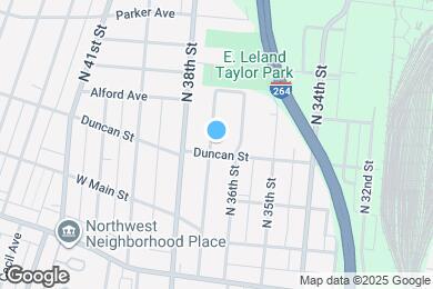 Map image of the property - 203 N 37th St