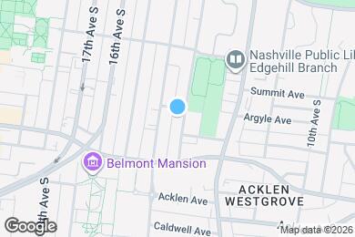 Map image of the property - 1705 14th Ave S