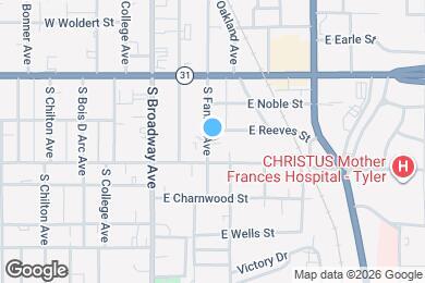 Map image of the property - 520 S Fannin Ave