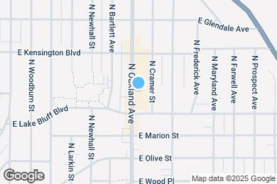 Map image of the property - 4434 N Oakland Ave
