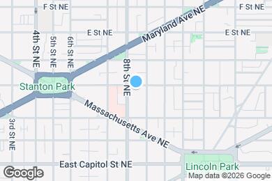 Map image of the property - 805 C St NE