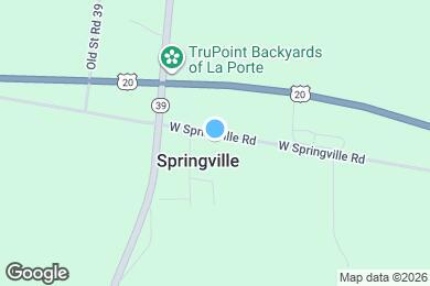Map image of the property - 1754 W Springville Rd