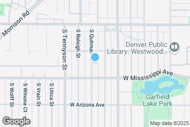 Map image of the property - 1044 S Quitman St