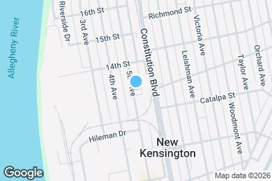 Map image of the property - 1358 5th Ave