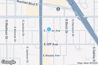 Map image of the property - 4100 E Warren Ave