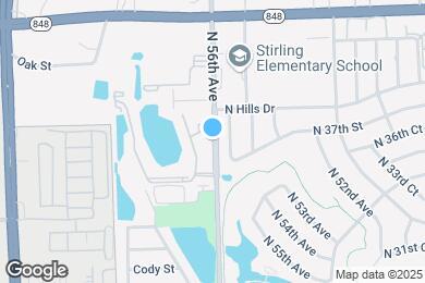 Map image of the property - 3700 N 56th Ave