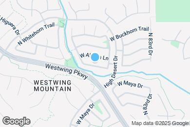 Map image of the property - 8470 W Bajada Rd