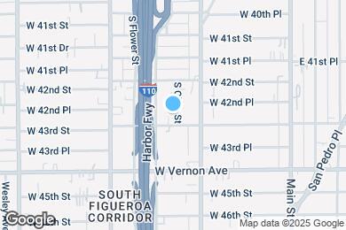 Map image of the property - 4245-4244 S Olive St