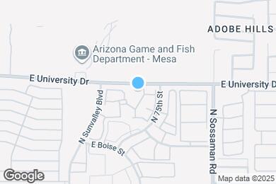 Map image of the property - 7353 E University Dr