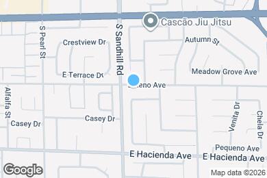 Map image of the property - 3833 E Reno Ave