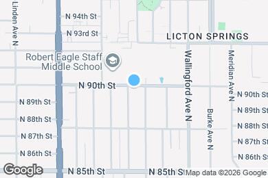 Map image of the property - 8858 Interlake Ave N