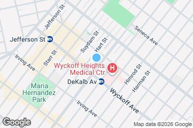 Map image of the property - 1639 DeKalb Ave