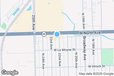 Map image of the property - 1834 N 22nd Ave