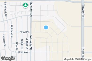 Map image of the property - 17899 E 93rd Pl