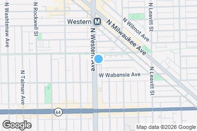 Map image of the property - 1735 N Western Ave