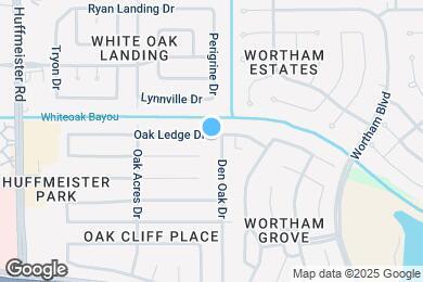 Map image of the property - 13307 Oak Ledge Dr
